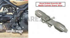 For Royal Enfield Guerrilla 450 Stainless Steel Master Cylinder Guard Silver - SPAREZO